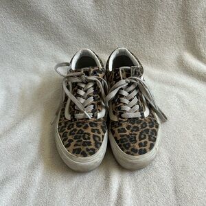 Vans Brown and White Sneakers Classic Low-Top Style